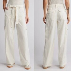 madewell no076 griff superwide-leg cargo pants in garment dye, women size 33